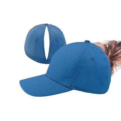 TikTok Heat Magnetic Ponytail Caps For Women Sport Wear Breathable Cotton Adjustable Baseball Hat