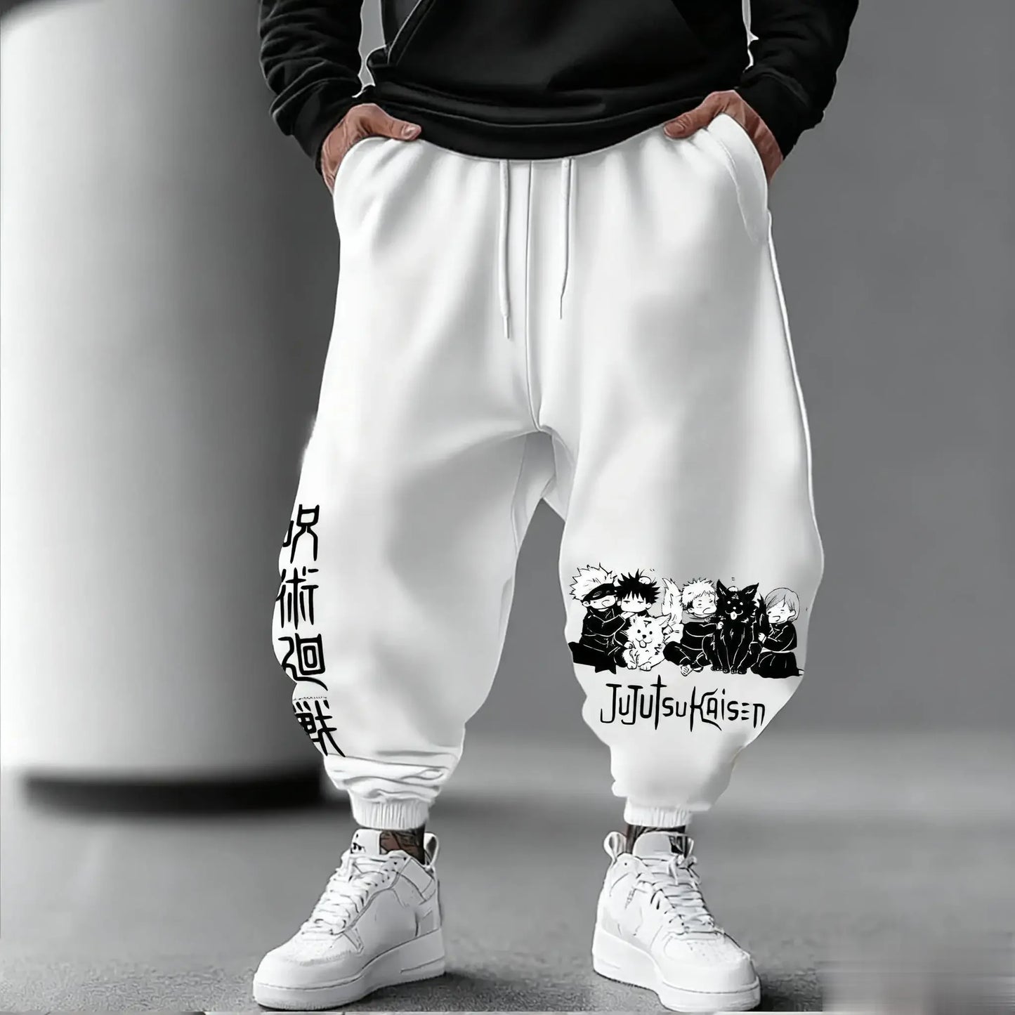 Jujutsu Kaisen Men Jogging Pants Loose Casual Sweatpants Japanese Anime Print Streetwear Graphic Hip Hop Trousers Y2k Clothes