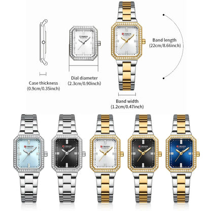 CURREN Elegant Quartz Ladies Wristwatch Top Brand Original Watch For Women Luxury Waterproof Luminous Watches
