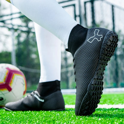 Chaussures de football de qualité pour hommes, chaussures de football résistantes pour garçons, chaussures de football légères pour enfants, baskets d'entraînement de futsal, crampons de football