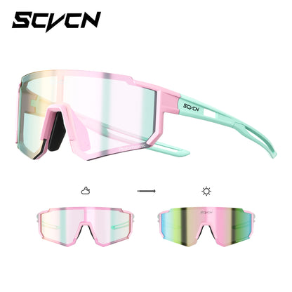 SCVCN Dívčí sportovní sluneční brýle Dětské cyklistické brýle Fotochromatické UV400 Chlapecké baseballové brýle Outdoorové brýle Sluneční brýle na běh a turistiku