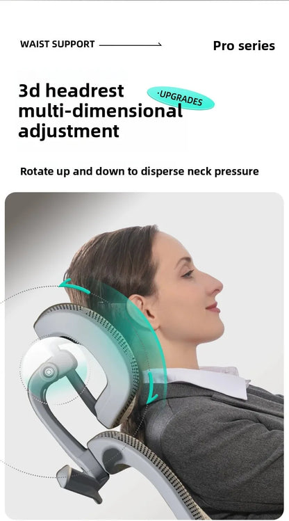Breathable Ergonomic Office Computer Chair Reclining Gaming Chair Comfort Lumbar Support Long Sitting Adjustable Swivel Design