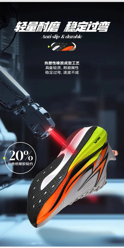 Chaussures de course pour hommes, spécialité marathon ; chaussures de sport légères pour hommes avec semelle en carbone ; baskets de sport confortables et antidérapantes pour femmes