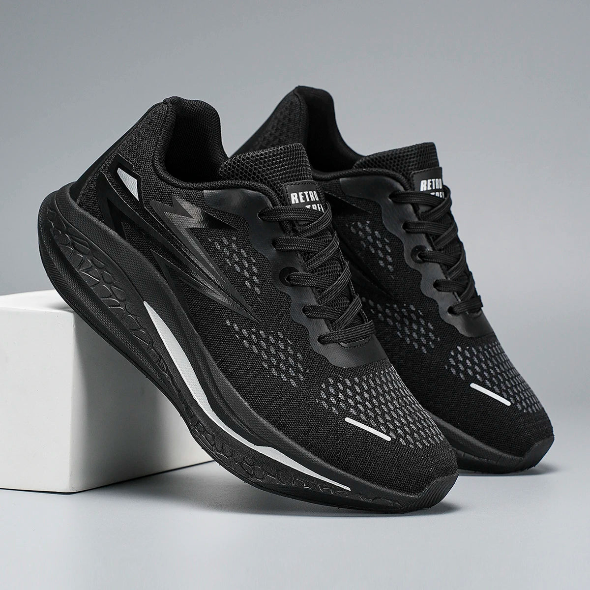 Chaussures de course pour homme - Nouvelles baskets rembourrées en mesh respirant - Chaussures de tennis décontractées pour homme, pour le sport en plein air et la mode