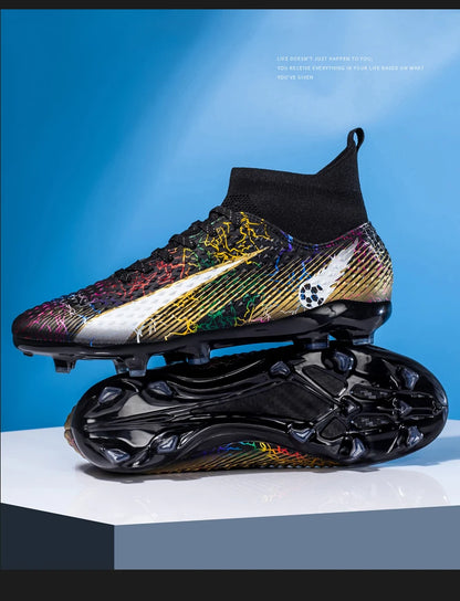 Chaussures de football pour hommes, chaussures de foot pour enfants, crampons de football professionnels pour femmes, chaussures antidérapantes TF/FG, chaussures de sport d'extérieur pour le football