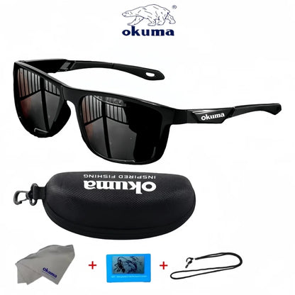 Okum fashion polarized glasses UV400, anti UV, anti glare, strong light, suitable for cycling, driving, fishing, etc