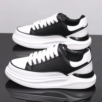 Sapatos brancos pequenos para casal, sapatos de homem, sapatos desportivos de mulher, ténis de homem, sapatos desportivos casuais com aumento de altura no interior