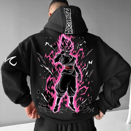 Dragon Ball Men's Hoodie Sweater Goku Black Japanese Anime Summer Autumn Boy Children's Long Sleeve Fashion Parent-Child Wear