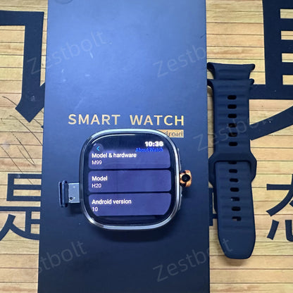 Original M99 Smartwatch 2.4 inch Amoled Screen insert 4G/5G Sim Card GPS WIFI 190° Rotating Camera Game Android 10.0 Smart Watch