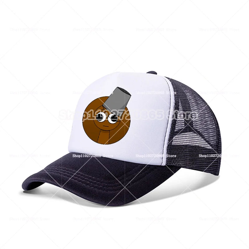 Sprunkis Baseball Cap Simple Fashion Sport Casual Headwear Popular Game Anime Figure Hats Summer Sunscreen Sun Hat Birthday Gift