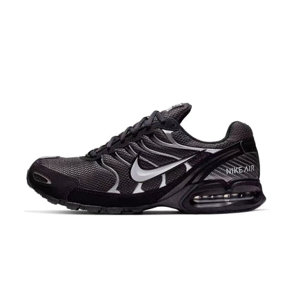 Męskie buty do biegania Nike Air Max Torch 4 – czarne/srebrne, sznurowane, miękka podeszwa środkowa, oddychająca cholewka 343846-002
