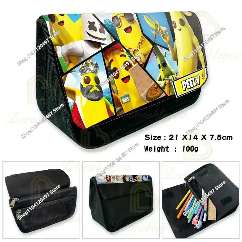 Fortnited Student Pencilcase Large Capacity Pencil Case Kids Toys Pen Bag School Supplies Stationery Pouch Boys Game Gifts