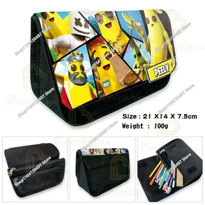 Fortnited Student Pencilcase Large Capacity Pencil Case Kids Toys Pen Bag School Supplies Stationery Pouch Boys Game Gifts
