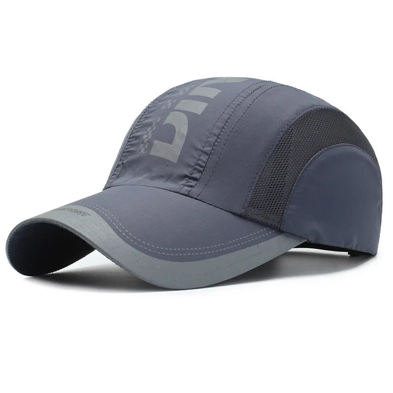 Casquette à visière légère, à séchage rapide et élégante, casquette de baseball unisexe respirante et protectrice contre le soleil, idéale pour les sports de plein air