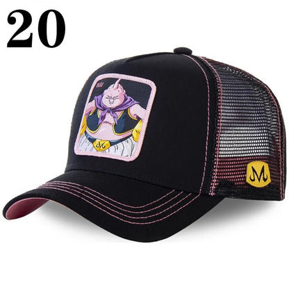 Dragon Ball DRAGONBALL Mesh Cap Cartoon Mesh Cap Men And Women Baseball Cap Fashion Patch Trucker Cap