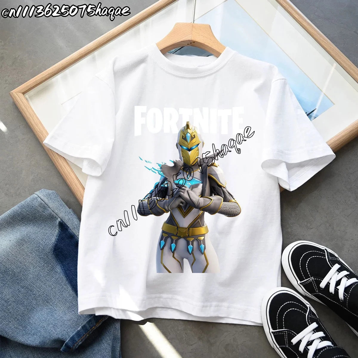 Summer New Fortnites Children T-shirts Cartoon Figure Graphic T-shirt Casual Sports Short Sleeves Sports Tops Kids Boys Clothing