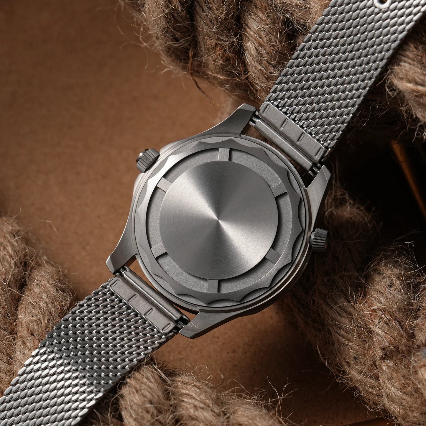 Watchdives 42mm Seafarer Grade 2 Titanium NTTD Dive Watch WD007Q V2 VH31 Sweep Second Quartz Movement Luminous Sapphire Watches