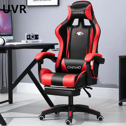 UVR Professional Gaming Computer Chair Ergonomic Office Chair with Footrest, Adjustable Armrest, Swivel Executive Chair for Home Office & Gaming