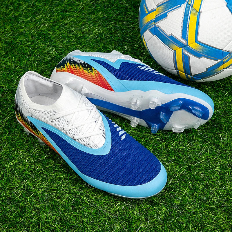 Nuove scarpe da calcio da uomo per partita e allenamento, tacchetti antiscivolo con tacchetti lunghi FG, ultraleggere da outdoor, sneaker, dropshipping