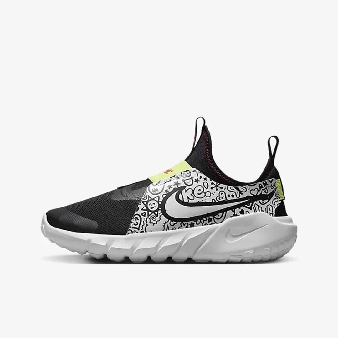 Nikes neue verschleißfeste, stoßdämpfende, leichte und einfach an- und auszuziehende Sportschuhe für Damen, Serie Flex Runner 2, bequeme Casual-Sportschuhe, trendige bedruckte vielseitige Outdoor-Sportschuhe, beliebt