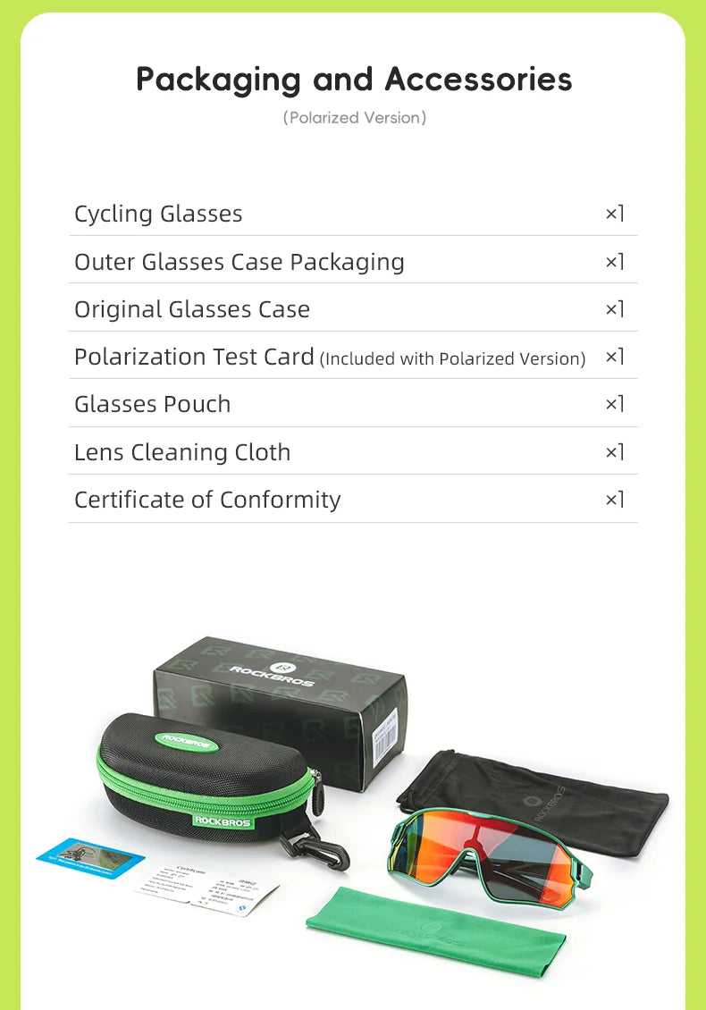ROCKBROS Dětské polarizované fotochromatické cyklistické brýle s ochranou UV400, sluneční brýle pro outdoorové sporty, dětské brýle na horská kola (MTB)