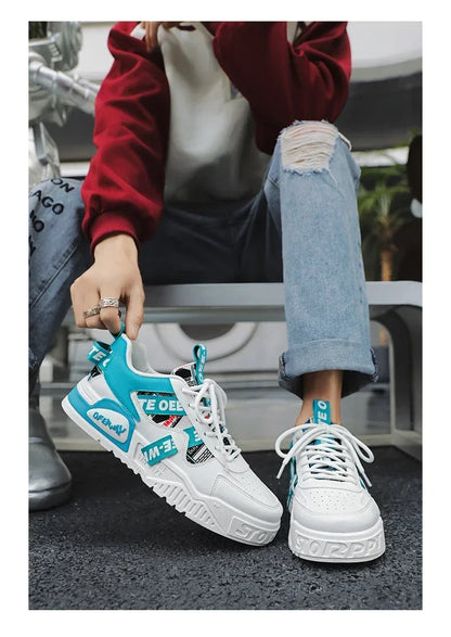 Chaussures de skateboard pour homme, baskets d'été, cuir, décontractées, mode, plein air, course à pied, sport, randonnée, tennis, semelles compensées, de créateurs, de luxe