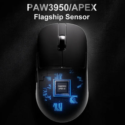 Ajazz AJ159 PRO/APEX Gaming Mouse 8000Hz Rebound Rate Paw3950 Color Screen Magnetic Stand AJ159P Office & Gaming