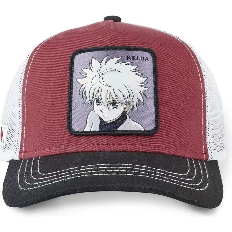 Hunter X Hunter-kasket, sommer-snapback-baseballkasket til mænd, broderet, hiphop-stil, solskærm, justerbar trucker-meshkasket