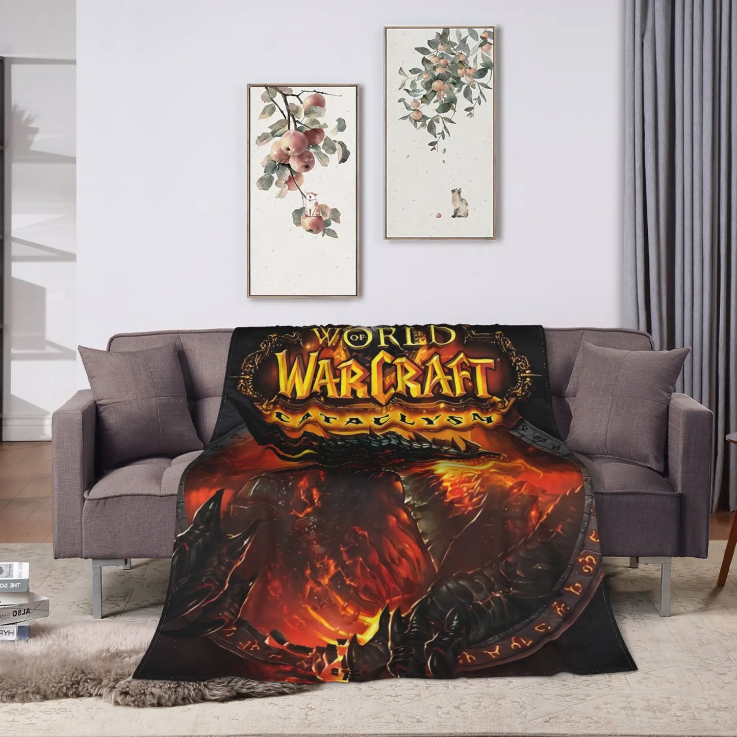 WOW World of Warcraft Arthas Retro Game Blanket  Soft Plush Bedding Throws For Home Decor Travel Flannel Bedspread Bed Cover