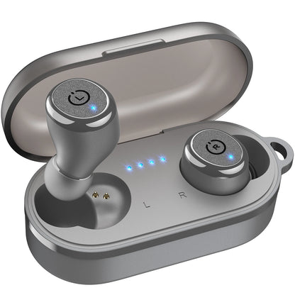 TOZO T10 Bluetooth 5.3 Earphones, Wireless Headphones, AI Enhanced Calling With Deep Bass, IPX8 Waterproof Earbuds, 45H Play
