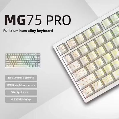 IROK MG75 PRO Mechanical Keyboard Magnetic Switch Aluminum RGB Hot Swap RT0.005 Quick Dismantling Structure Customized Pc Gifts