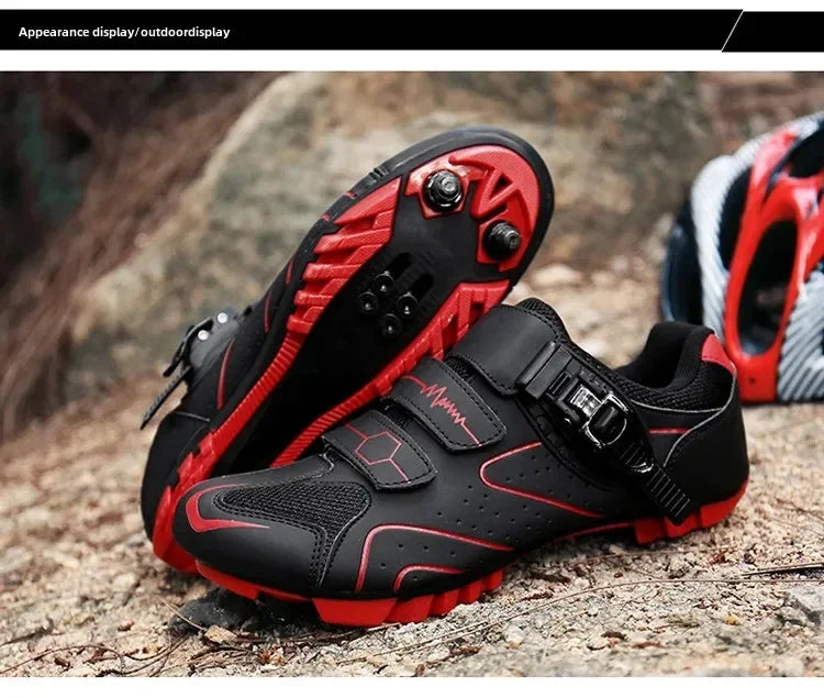 Unisex fietsschoenen met harde zool – 4-seizoenen racefietsschoenen met klikpedalen voor MTB en buitensporten