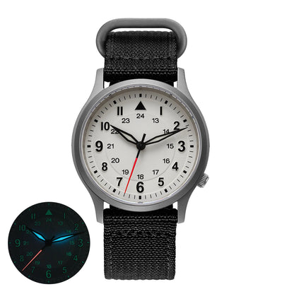 BERNY Full Titanium Watches for Men Quartz Men's Watch Lightweight Sapphire Super Luminous VH31 Sport Field Wristwatches