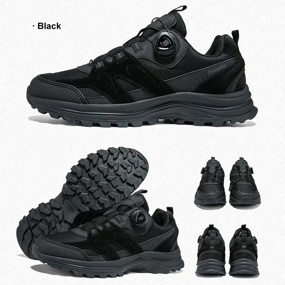 Baasploa Men's Hiking Shoes Non-Slip Wear-Resistant Outdoor Climbing Walking Shoes Comfort Inner Cotton Outdoor Sneakers