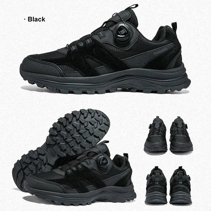 Baasploa Men's Hiking Shoes Non-Slip Wear-Resistant Outdoor Climbing Walking Shoes Comfort Inner Cotton Outdoor Sneakers