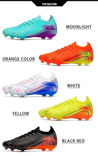 Chaussures de football pour homme, chaussures de foot antidérapantes, baskets d'entraînement FG, crampons de qualité supérieure, vente en gros, drop shipping, unisexe, adulte