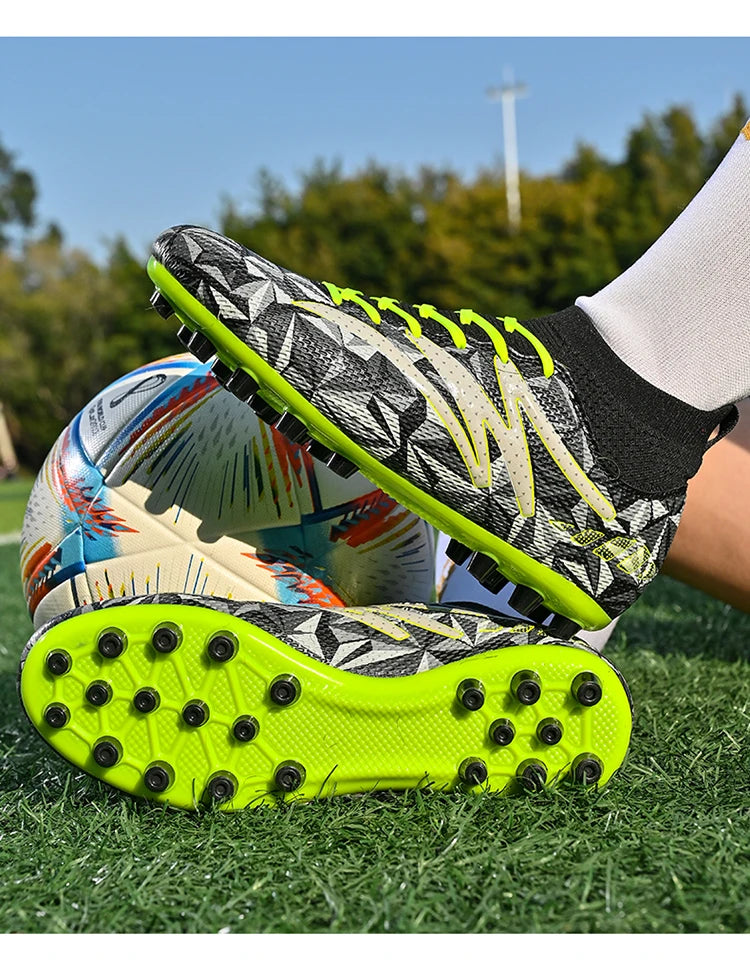 Chaussures de football pour homme, respirantes, d'entraînement, crampons, sport, plein air, TF, futsal, match, gazon synthétique, gazon naturel, drop shipping