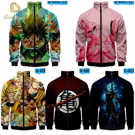 Dragon Ball 3D Print Zipper Hoodie Cool Fashion Men/Women/Kids Long Sleeve Hoodies Sweatshirt Casual Cosplay Jacket Clothes, Produit gaming premium Fraquane