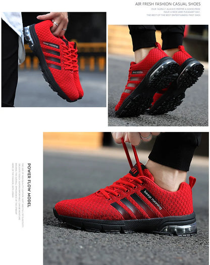 2025 Summer New Men Casual Sports Shoes Breathable Outdoor Running Shoes Comfortable Thick Bottom Fashionable Climbing Femininos