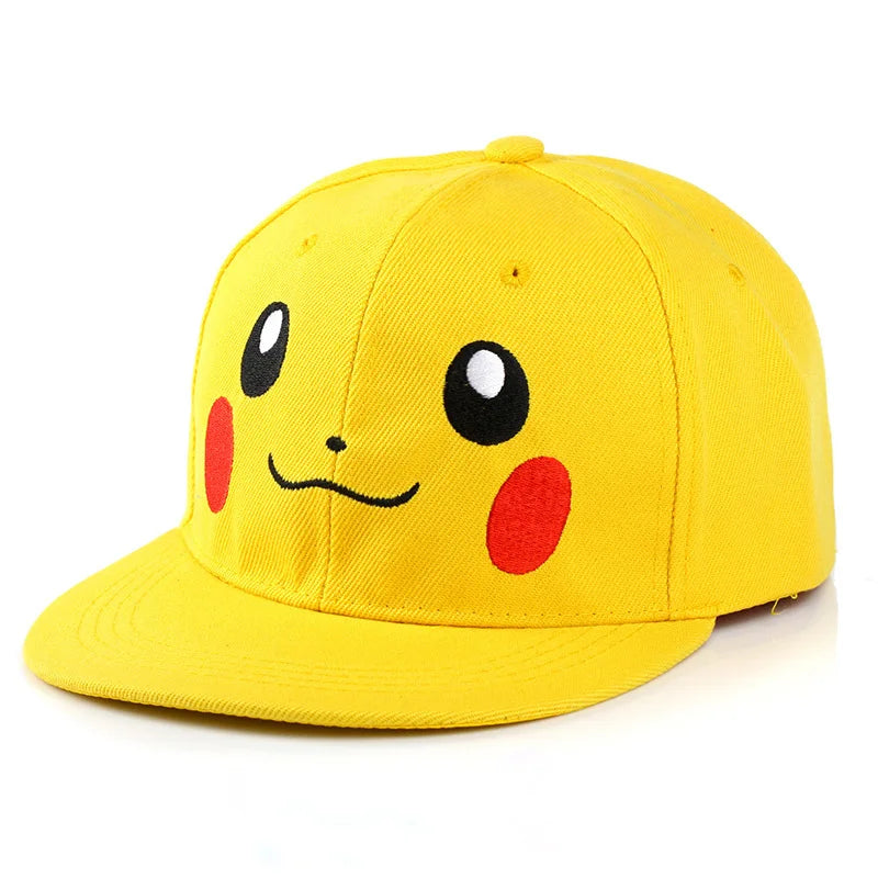 Fashion Pokemon Baseball Cap Anime Adjustable Cosplay Hat Kawaii Hip Hop Hat Cartoon Adult Children Hats Toy Charm Birthday Gift