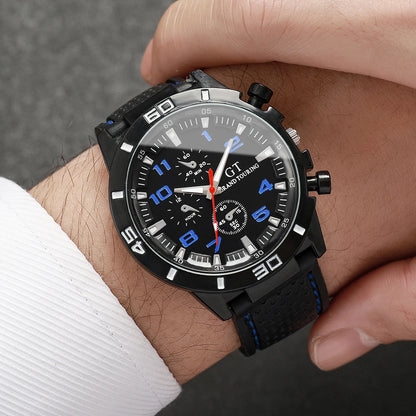 Men’s Sports Quartz Watch Casual Silicone Strap, Stylish Analog Dial & Lightweight Wristwatch