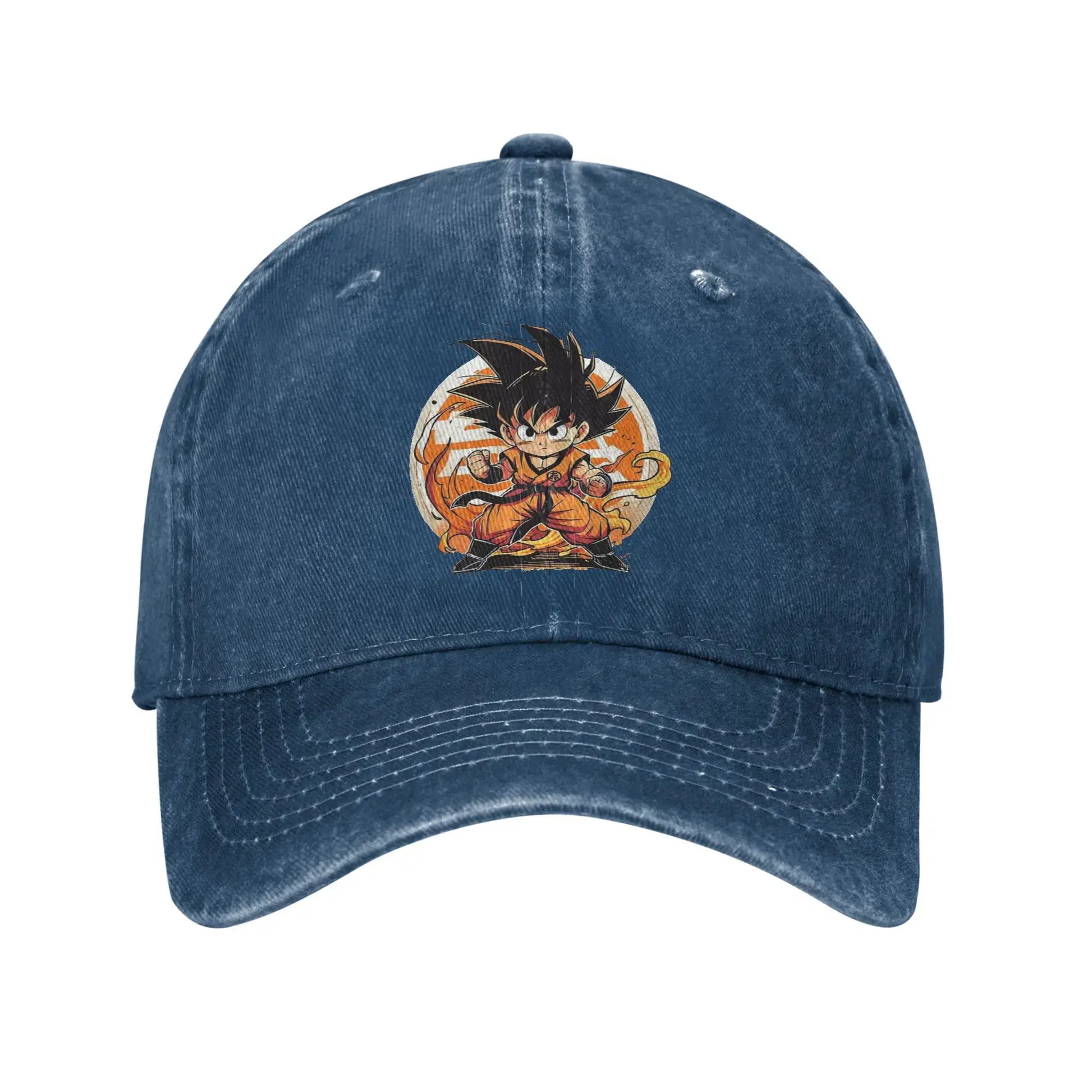 DBZ Little Kakarot Baseball Cap Casual Distressed Cotton dragon ball Sun Cap for Men Women Outdoor Adjustable Fit Hats Cap, produit gaming premium Fraquane