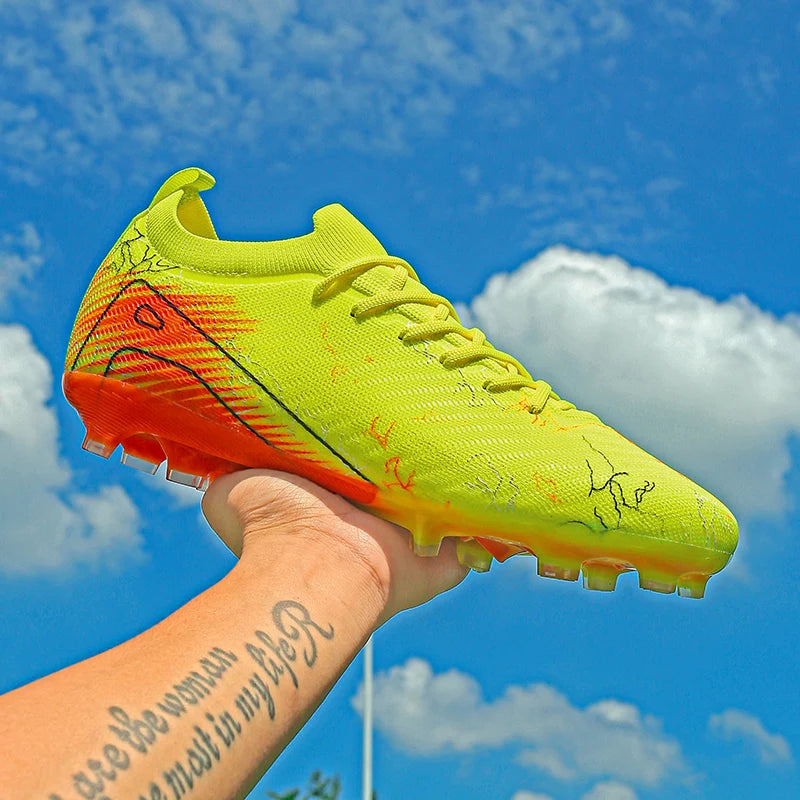 Chaussures de football pour homme, chaussures de foot antidérapantes, baskets d'entraînement FG, crampons de qualité supérieure, vente en gros, drop shipping, unisexe, adulte