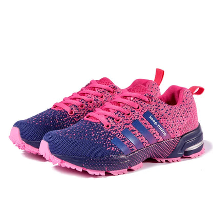 Men Running Shoes Mesh Fashion Sneakers Breathable Casual Sport Shoes Outdoor Walking Jogging Tennis Shoes Athletics Plus Size