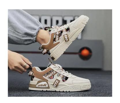 Chaussures de skateboard pour homme, baskets d'été, cuir, décontractées, mode, plein air, course à pied, sport, randonnée, tennis, semelles compensées, de créateurs, de luxe