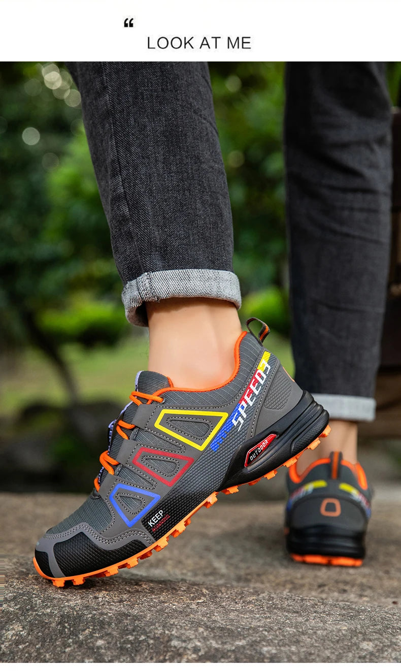 Chaussures de cyclisme pour homme - Chaussures de cyclisme tout-terrain (montagne et cross-country) pour homme - Chaussures d'entraînement de cyclisme antidérapantes et résistantes à l'usure - Chaussures de randonnée