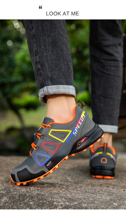 Chaussures de cyclisme pour homme - Chaussures de cyclisme tout-terrain (montagne et cross-country) pour homme - Chaussures d'entraînement de cyclisme antidérapantes et résistantes à l'usure - Chaussures de randonnée