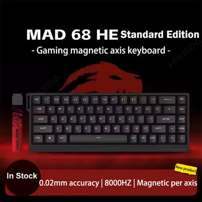 MADLIONS Mad 60he Mad60HE Mad 68HE mechanische Tastatur mit Magnetschaltern, kabelgebunden, Hot-Swap, 8K-Polling-Rate, personalisierte Gaming-Tastatur