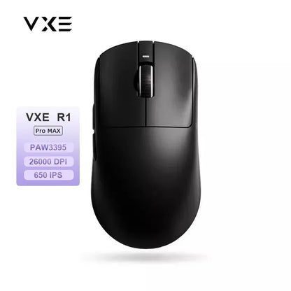 VXE Dragonfly R1 Pro MAX 2.4G Wireless Gaming Mouse PAW3395 26000DPI 3-mode Connection with Low Latency Wired Gaming Mouse