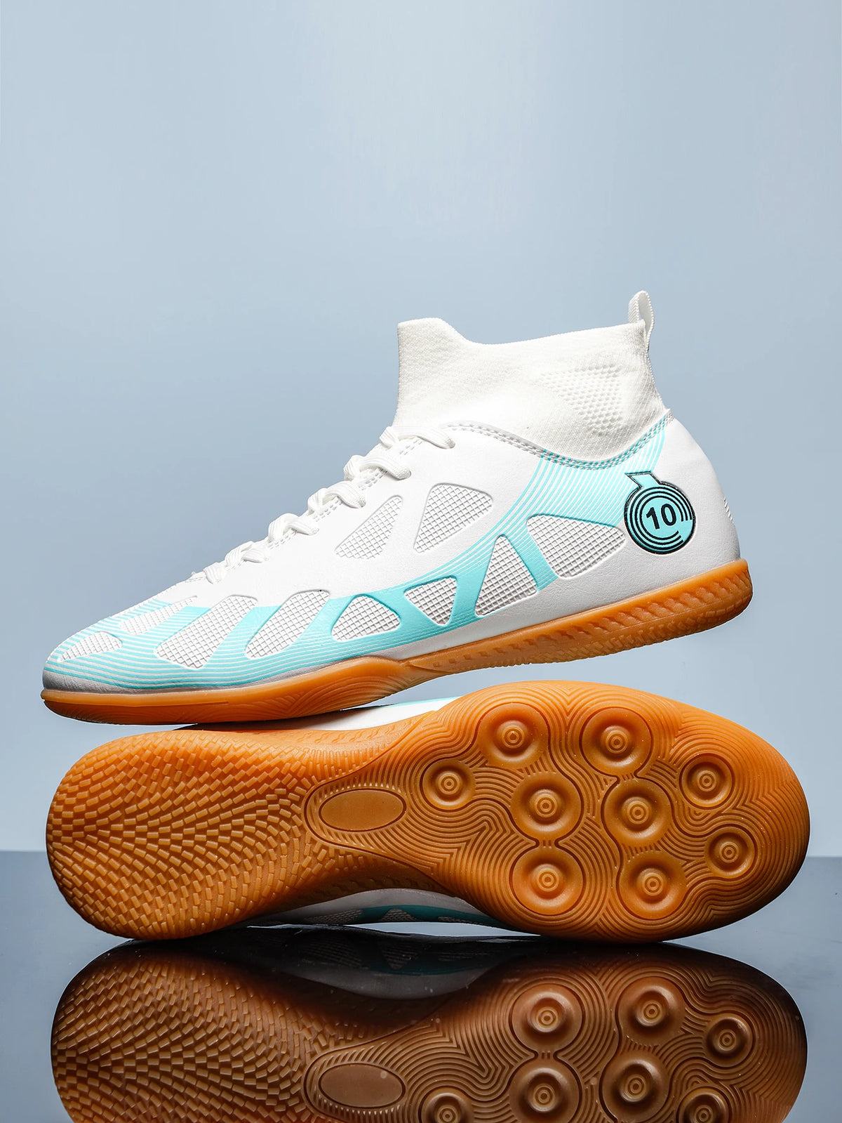 Chaussures de football de sport pour homme, à semelle plate, d'intérieur, montantes pour adultes, résistantes à l'usure, chaussures d'entraînement, pour adolescents, antidérapantes
